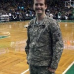 Mike courtside at TD Garden